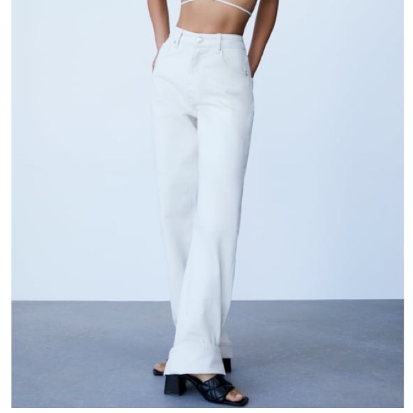 NWT- Zara wide heeled quilted sandals - Picture 2 of 4